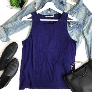 Alexander Wang Purple Sleeveless Knit Top